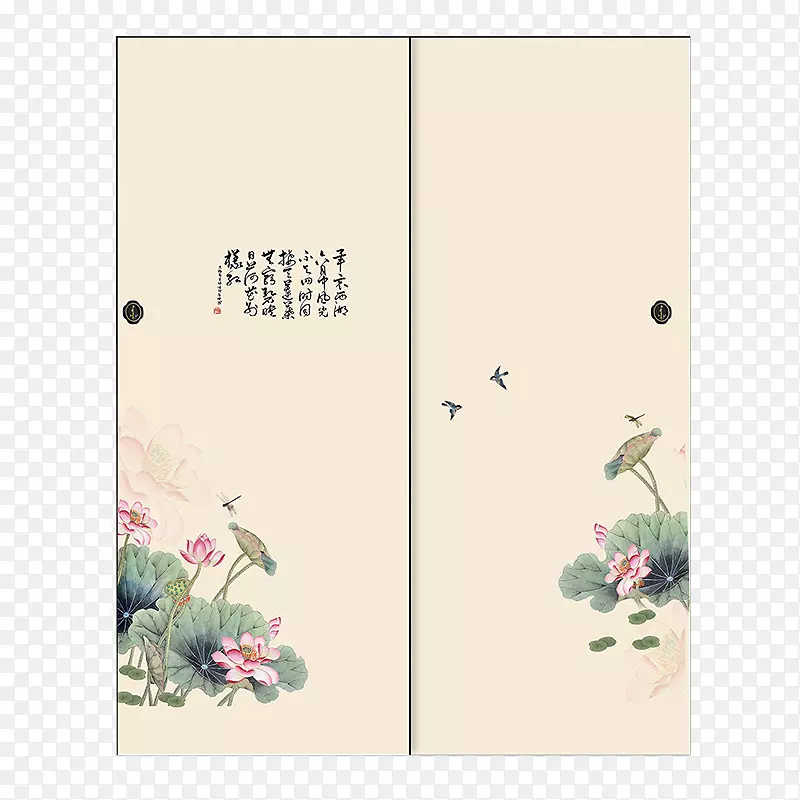 优雅风简单衣柜门