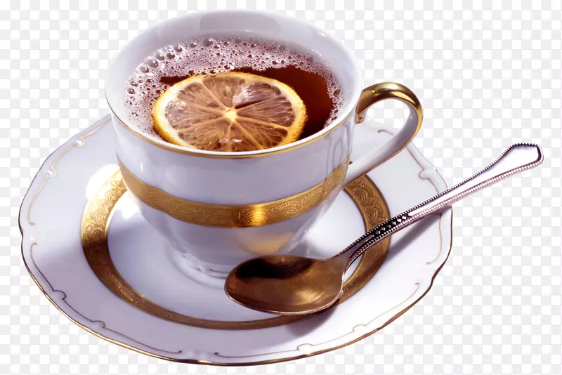 实物一杯柠檬红茶下午茶