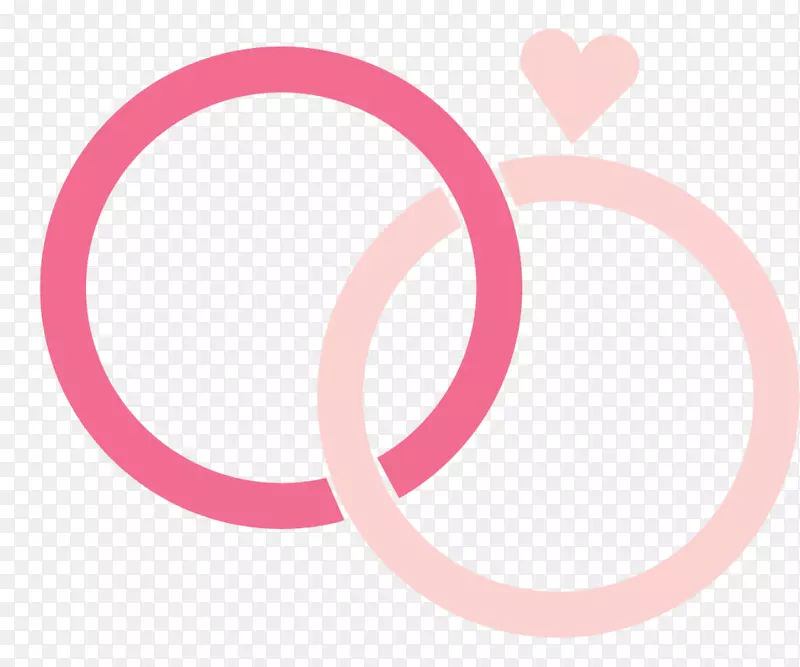 粉色戒指卡通图标