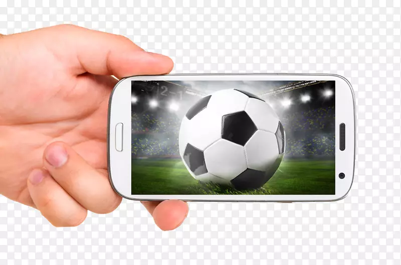 手机上的足球画面