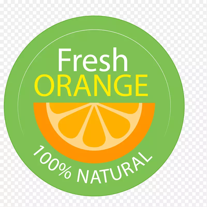 橙汁果汁标签设计