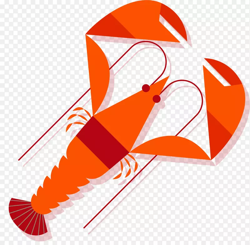 创意夏季龙虾装饰图案