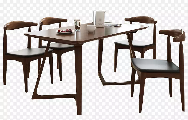 宜家家具北欧实木餐桌椅组合