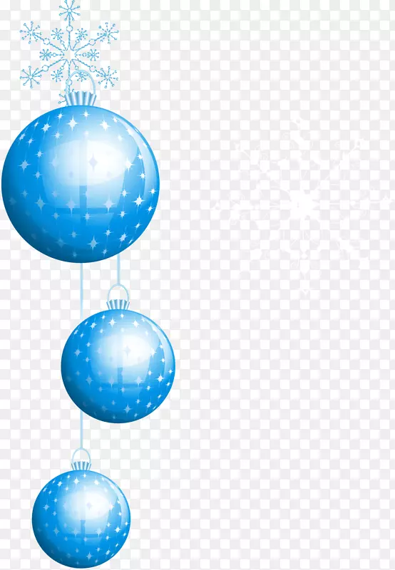 圣诞节蓝色圣诞球