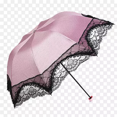 紫色蕾丝边太阳伞