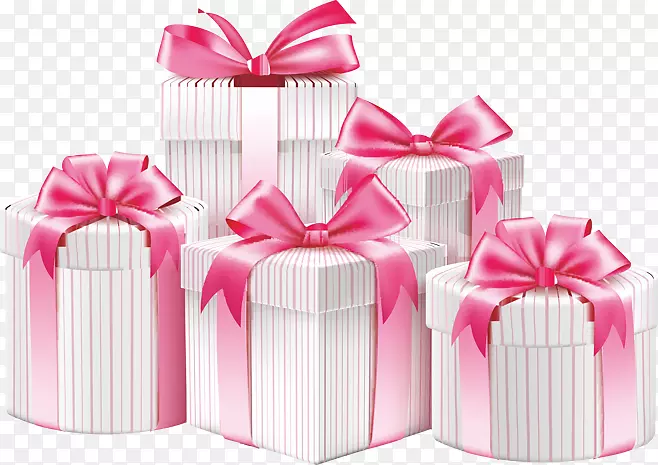 粉红色礼物盒