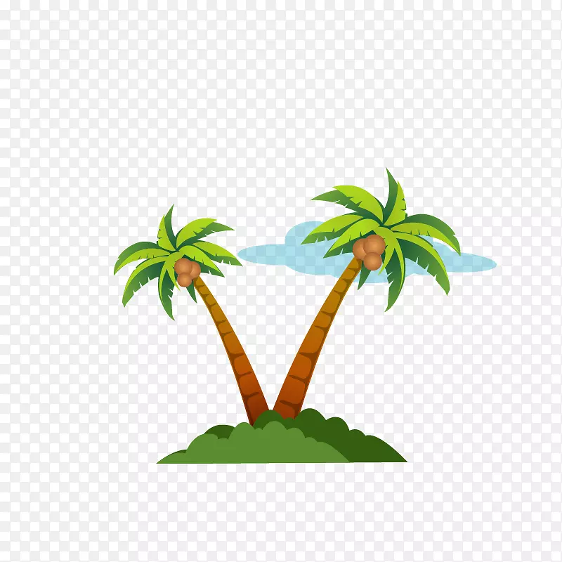 椰子树简图