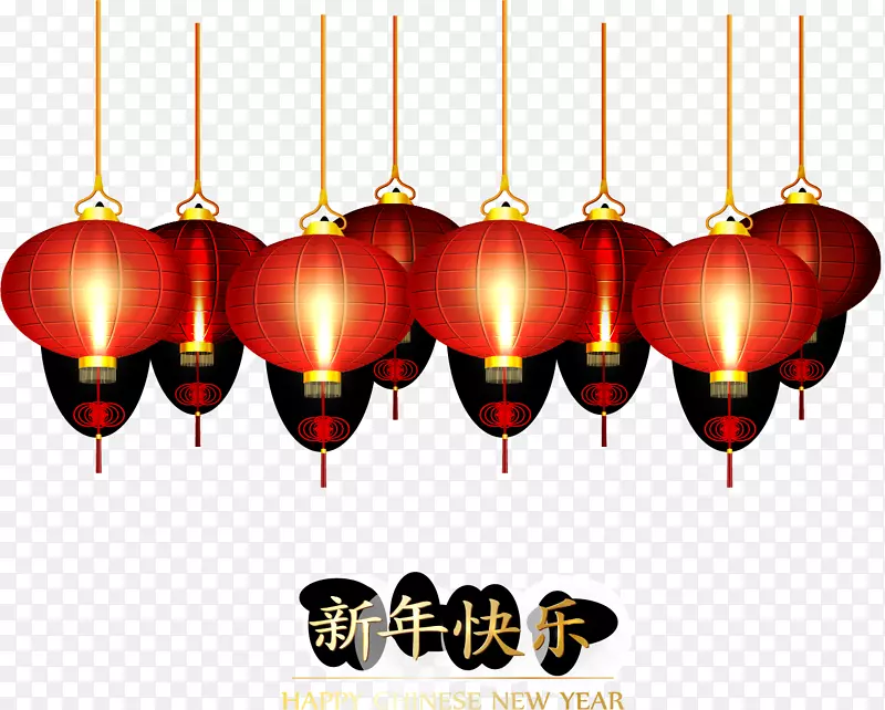烛光红灯笼春节海报