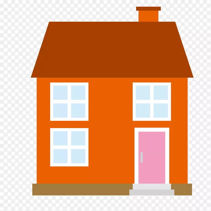 橙色的房子建筑设计