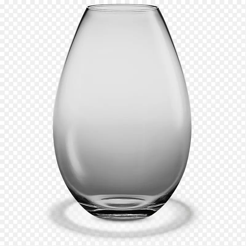 灰色玻璃花瓶装饰