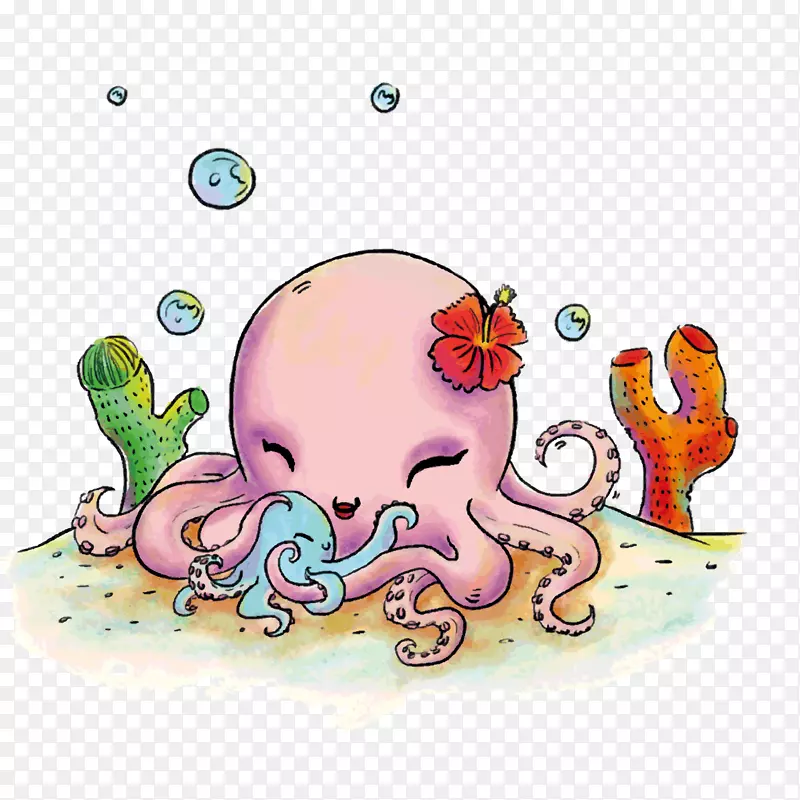卡通章鱼PNG下载