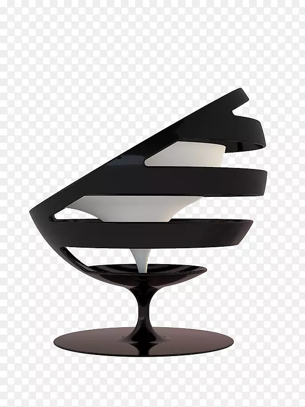黑白蛋壳型装饰椅子