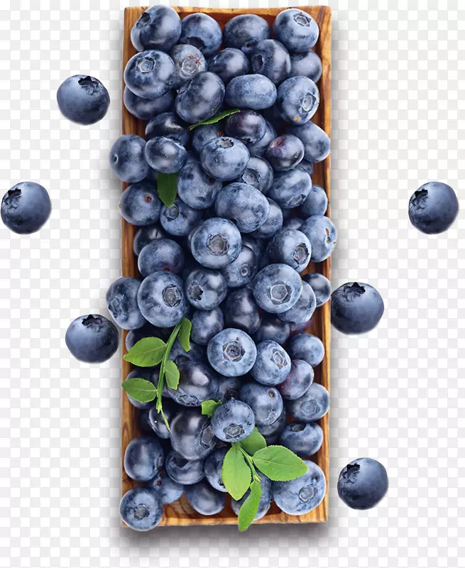 一盒子蓝莓实物