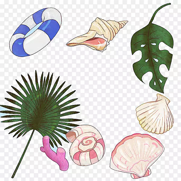 卡通植物叶子