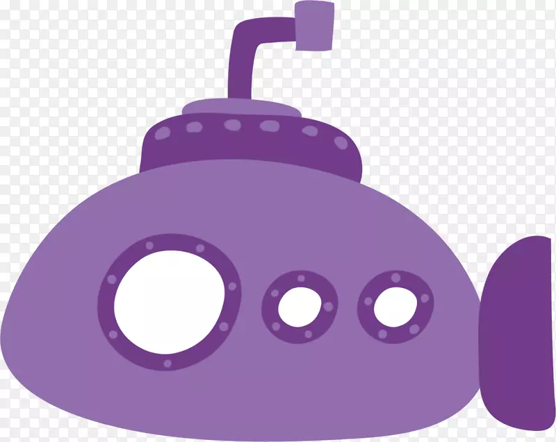 世界海洋日紫色潜艇