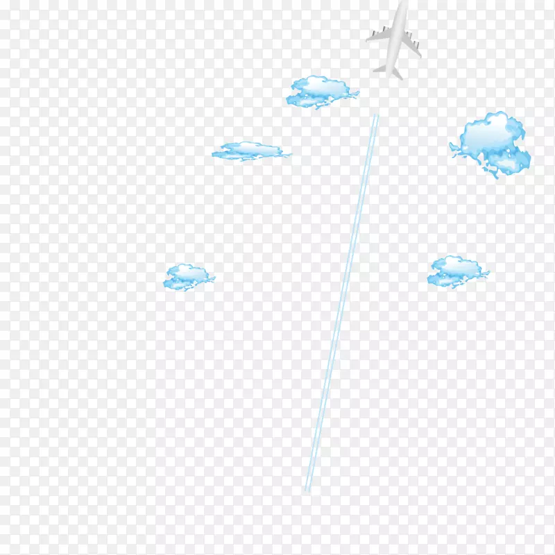 云层中飞行中的飞机