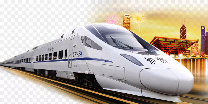 丝路经济发展高铁运输免费图片