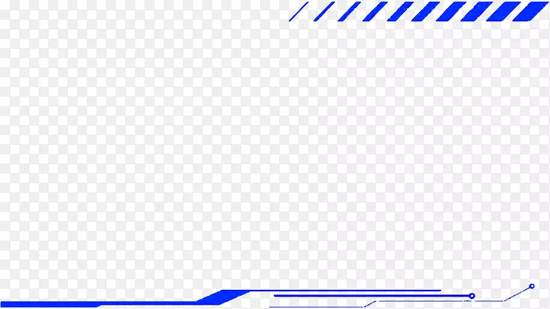 现代蓝色线条状科技边框