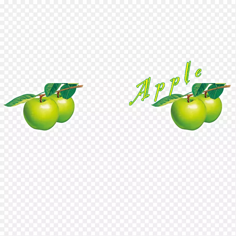 青苹果果汁绿色