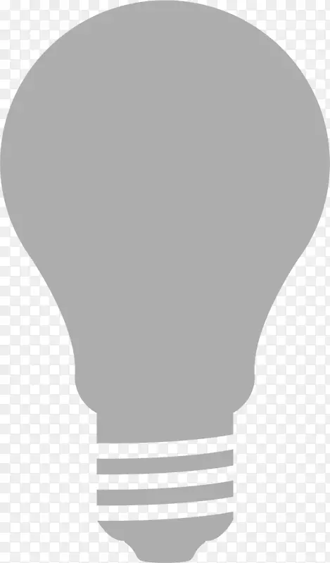 灰褐色led灯泡设计