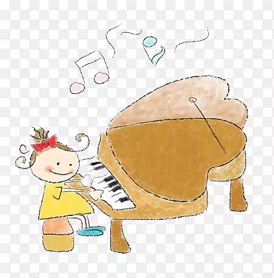 弹钢琴的小人