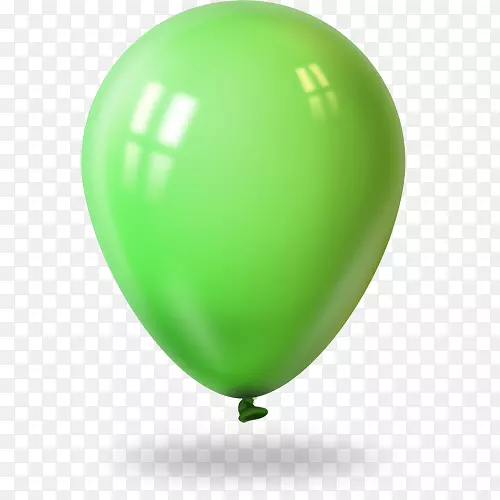 绿色气球吹满气的绿色气球