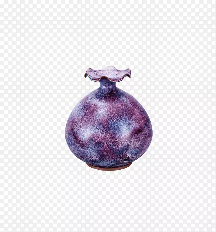 紫色复古瓷器简图