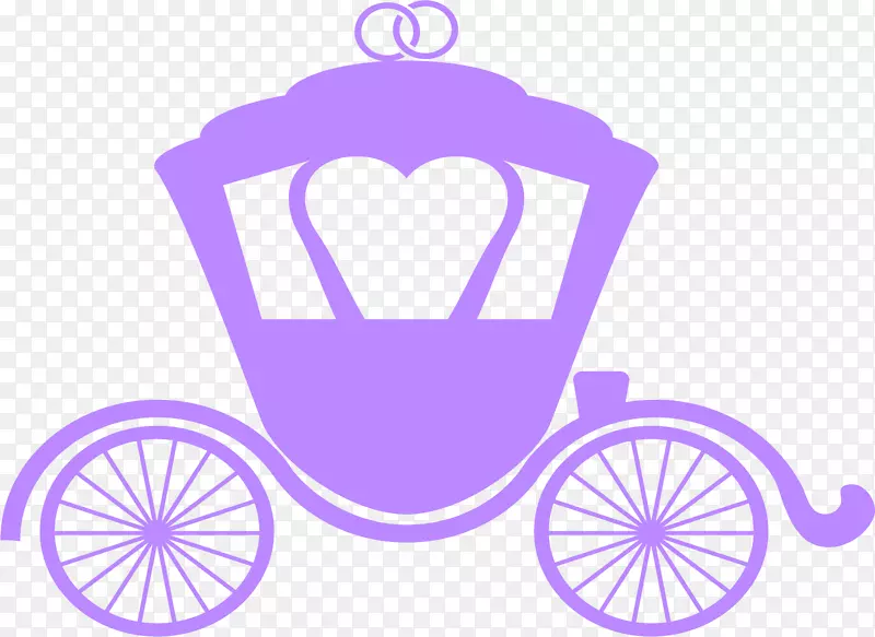 古典紫色马车