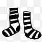 黑白袜子