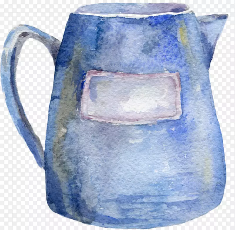 彩绘陶瓷茶杯