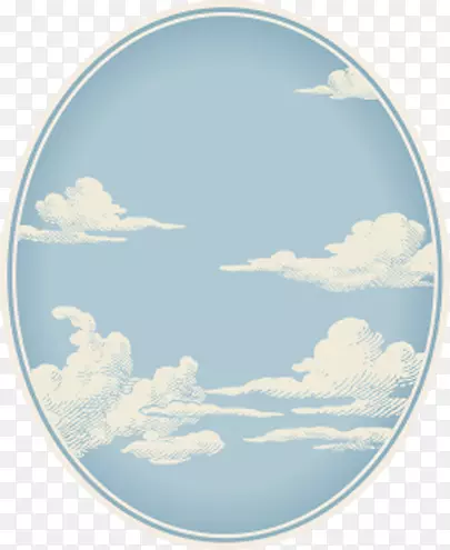 镜子海报招贴画复古标签