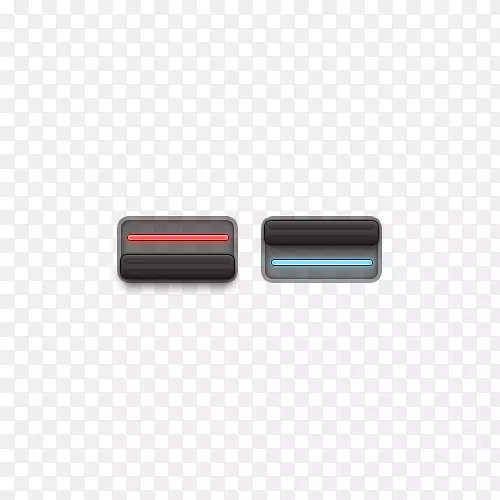 蓝红色滑块按钮免扣素材