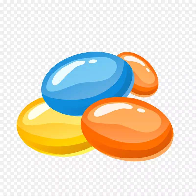 矢量卡通有机扁平化零食logo