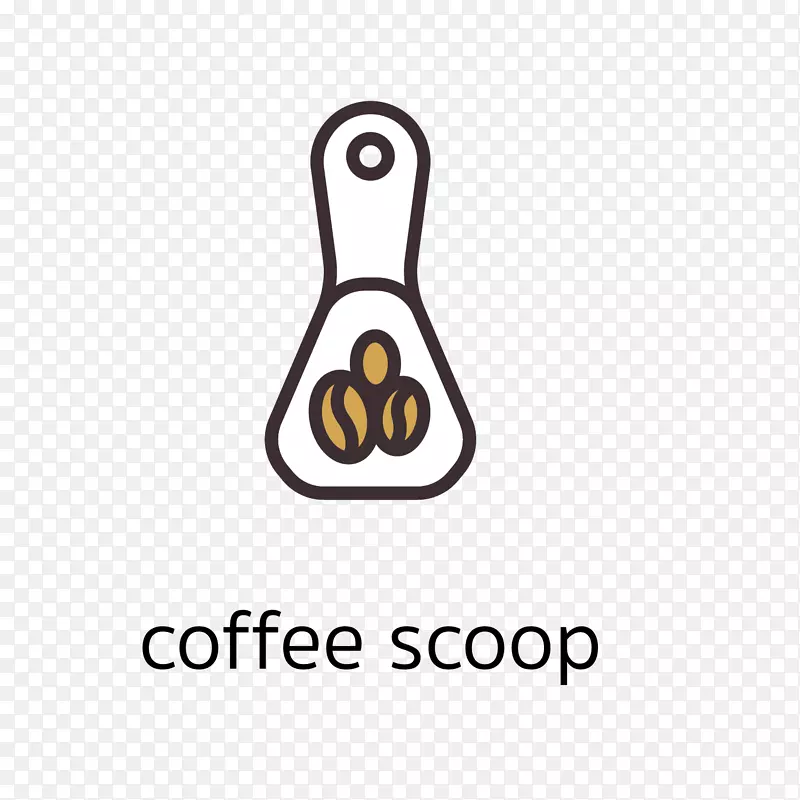 简单咖啡勺子图标