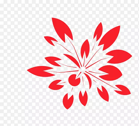 手绘效果 花瓣  花朵盛开 png素材