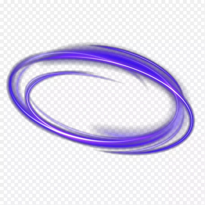 紫色圆环光效元素