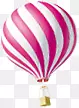 粉色螺旋条纹气球