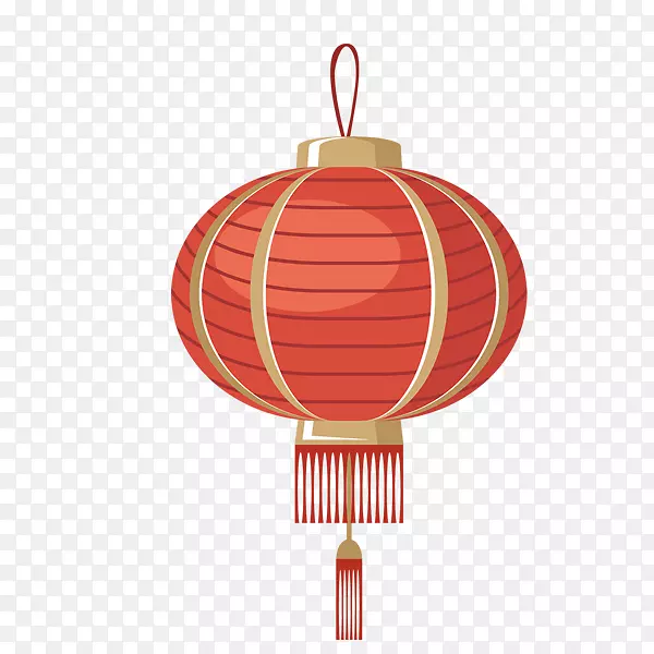 手绘中国风灯笼装饰