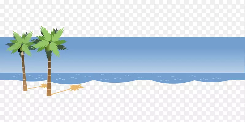 阳光沙滩椰子树