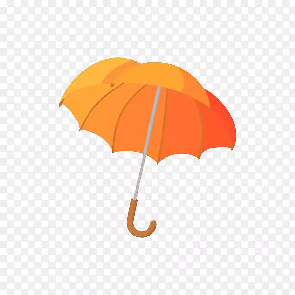 卡通可爱雨伞插图