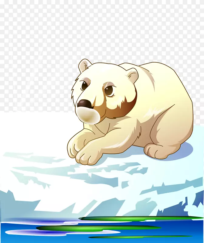 卡通北极熊