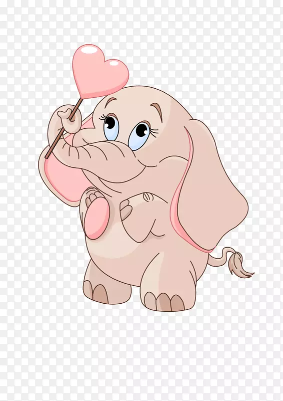 粉色小象