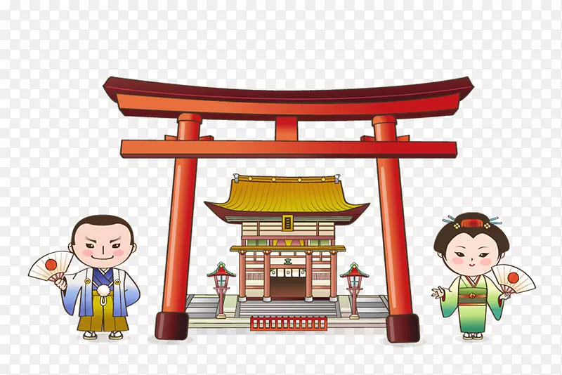 卡通手绘红色大门PNG图片素材下载_图片编号7521846-PNG素材网