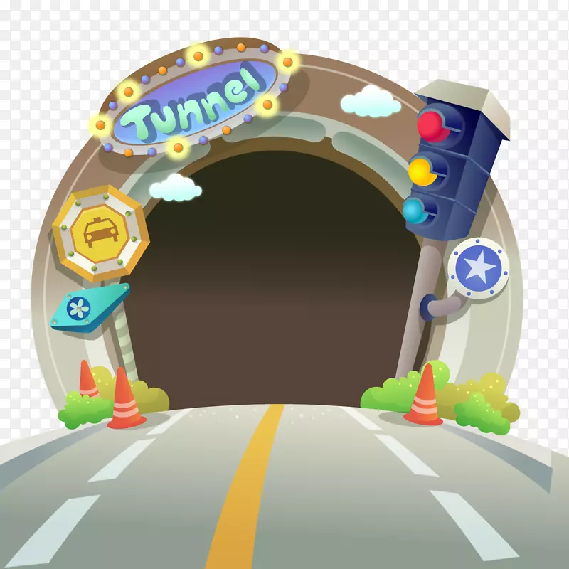 卡通创意隧道设计