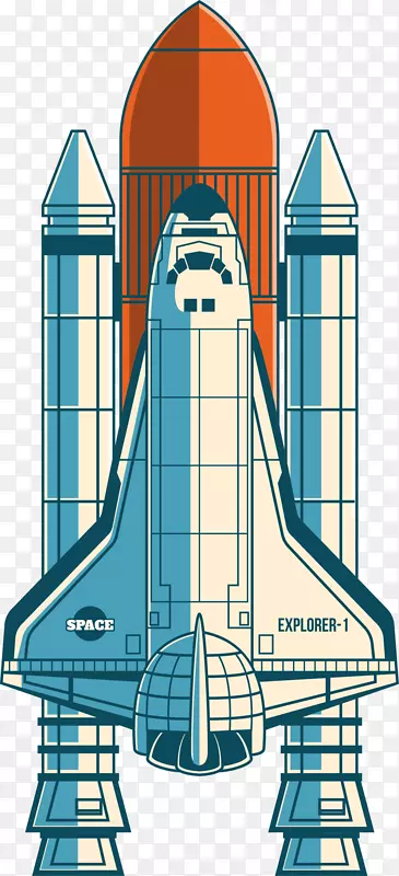 世界航天日白色大型火箭