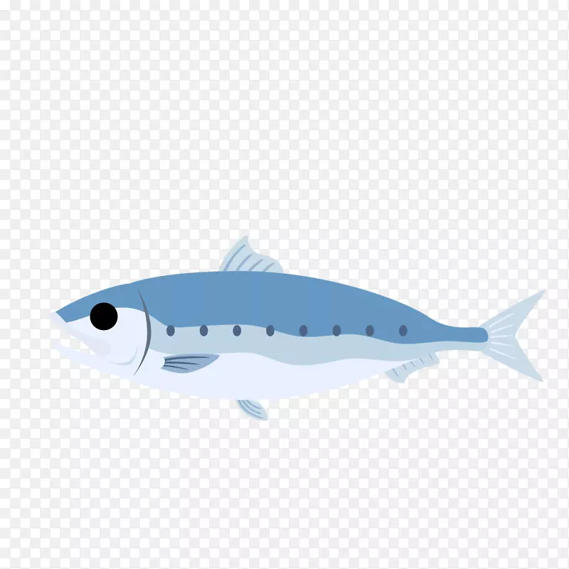 卡通可爱动物海报设计装饰鱼