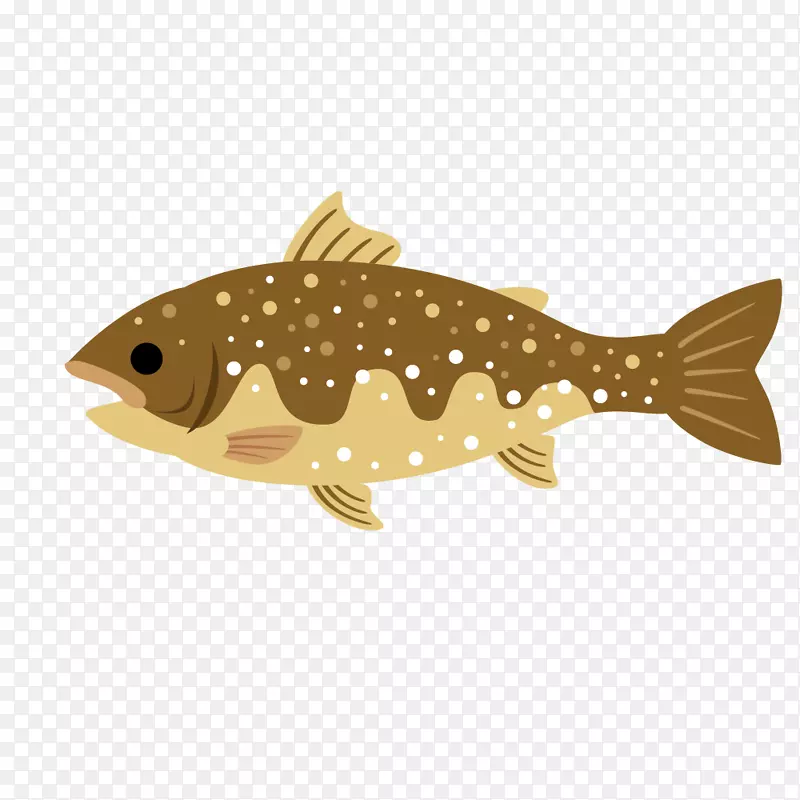 卡通可爱动物海报设计装饰鱼