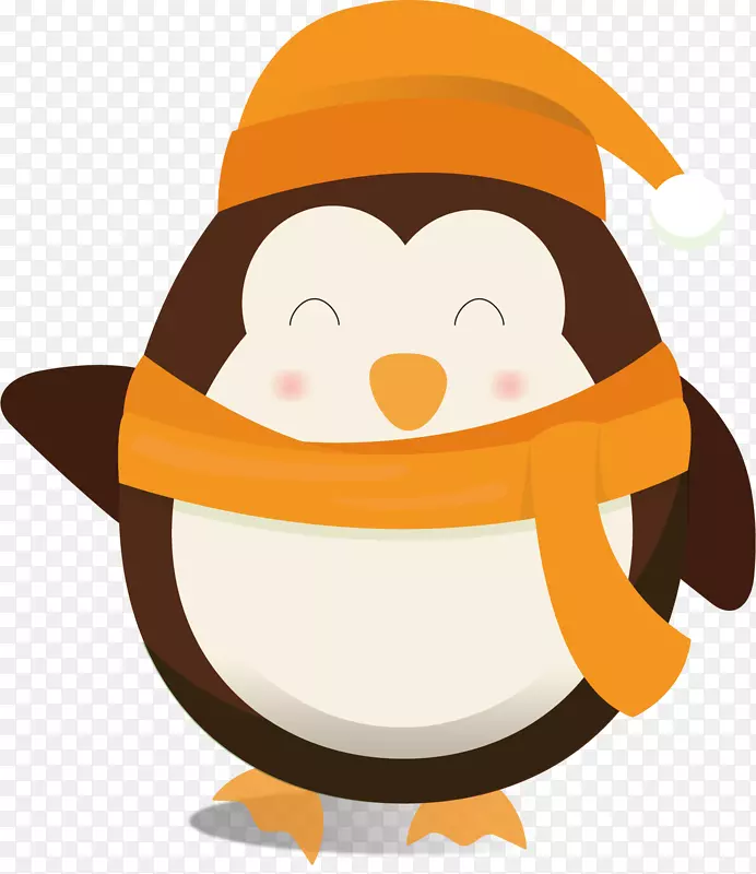 圣诞节可爱的企鹅