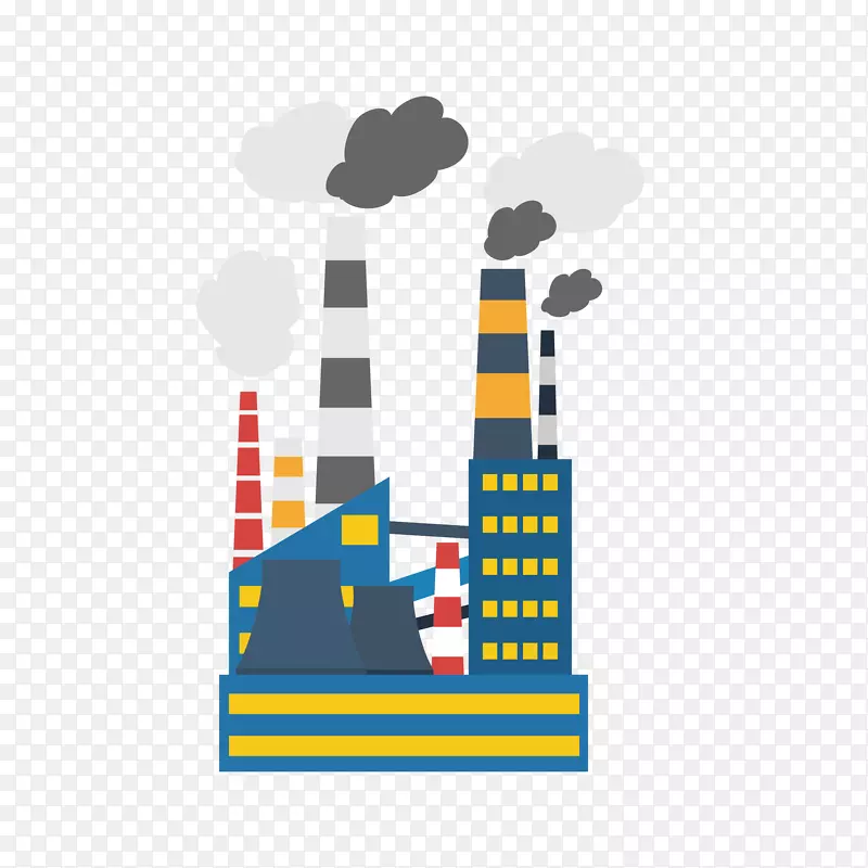 污染环境的工厂免抠素材