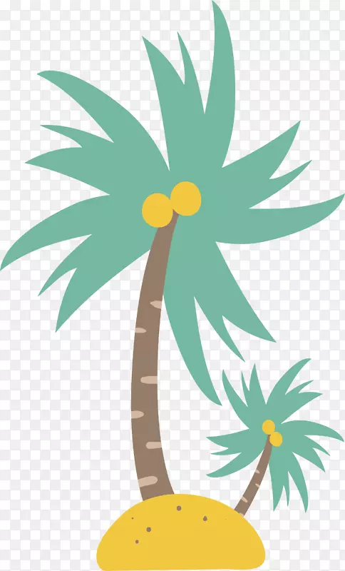 海岛椰子树装饰